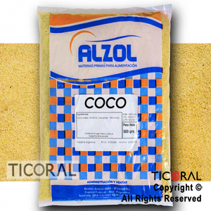 COCO RALLADO AMARILLO X1/2KG ALZOL x 1